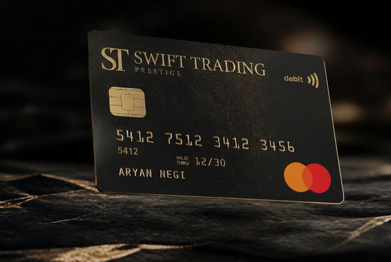 Swift Trading Prestige ATM Mastercard debit card